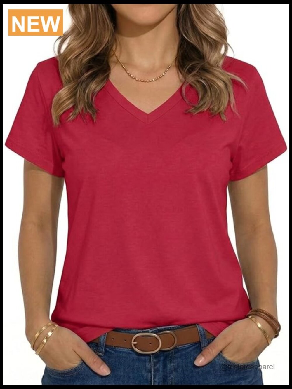 V Neck Short Sleeve Graphic Tee Tunic Top